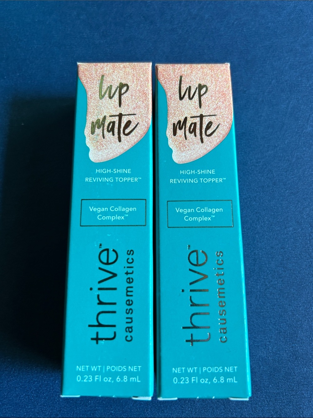 Thrive Lip Mate High-Shine Reviving Topper — Glinda rose gold shimmer. Bundle #2